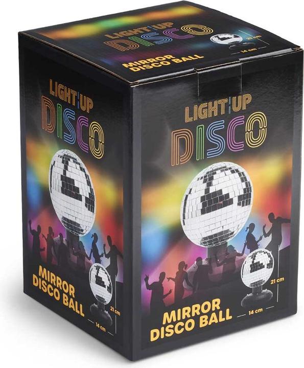 Actual product image Light-Up LIGHT - UP - LED Mirror Disco Ball 16cm (MCDC004) (16 cm)