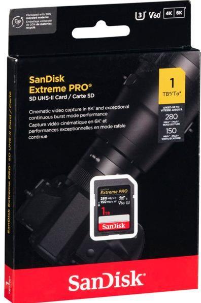 Produktbild SanDisk Extreme PRO UHS-II V60 (1000 GB, SDXC, U3, UHS-II)