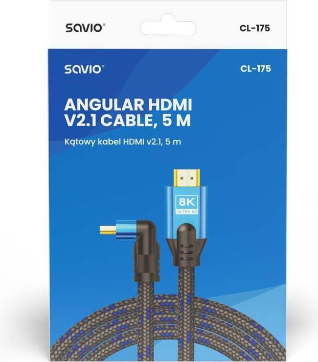 Image du produit Savio HDMI – HDMI (5 m, HDMI)