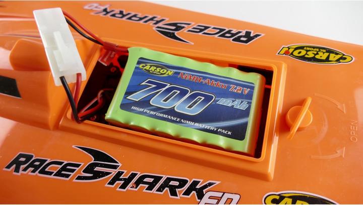 Image du produit Carson Pack d'accus de modélisme (NiMh) 7,2V/700mAh NiMH accu Race Shark TAM (7.20 V, 700 mAh)