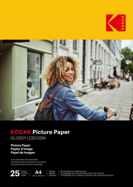 Image du produit Kodak Picture Paper 230g 11.8 mil Glossy A4x50 (9891266) (230 g/m², 21 x 29,7 cm, 50 x)