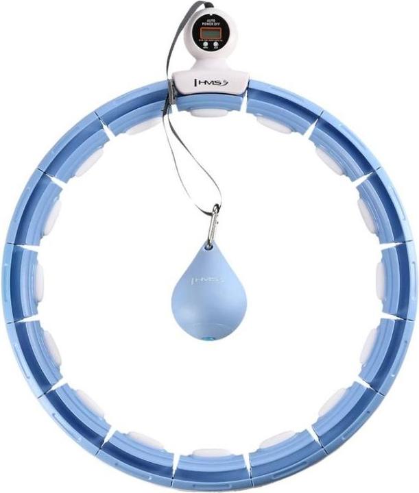 Produktbild HMS Hula Hop HHM15 mit Magnet und Gewicht blau + Zähler (44 cm)