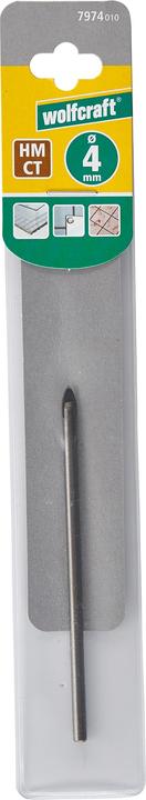 Image du produit wolfcraft Mèche pour verre et carrelage, Ø 4 mm (4 mm)