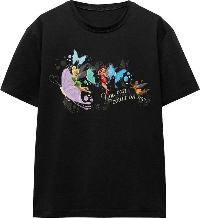 Actual product image Disney Interactive Studios Unisex Adult You Can Count On Me Tinker Bell & Rosetta T-Shirt (XXL)