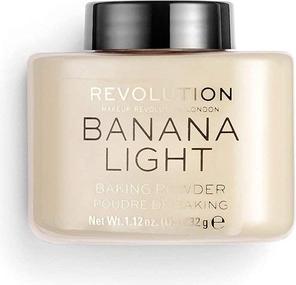 Makeup Revolution Loose Baking Powder Banana Light - Transparent powder 32.0 g -