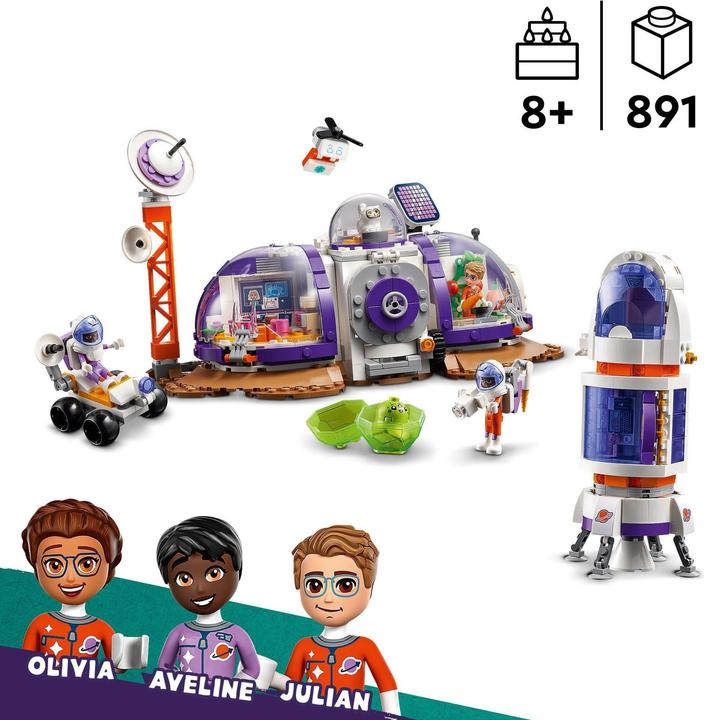 Produktbild LEGO Mars-Raumbasis mit Rakete (42605, LEGO Friends)