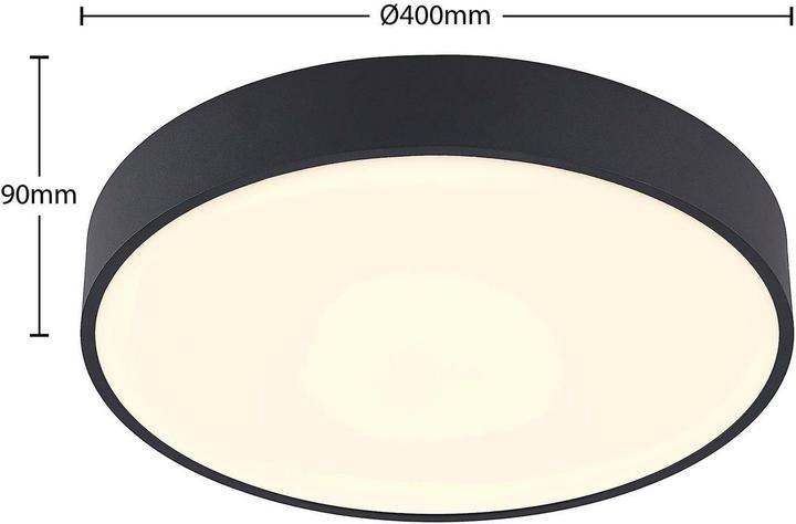 Produktbild Arcchio Vanida LED-Deckenlampe, schwarz, 40 cm (5852 lm)