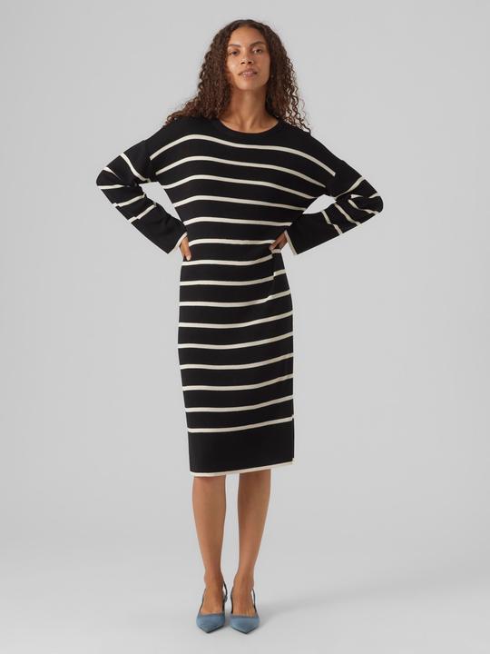 Actual product image Vero Moda Loose fit Round neck Ribbed cuffs Drop shoulder Midi dress Knitted dress (S)