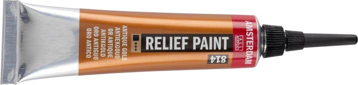 Actual product image Amsterdam Acrylic paint Reliefpaint 814 (Antique Gold, 20 ml)