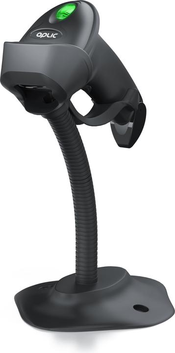 Produktbild Aplic Wireless Barcode Scanner, Handscanner 2.4 GHz 1D 2D, 2000 mAh, Barcodescanner inkl. Standfuss (1D-Barcodes, 2D-Barcodes)