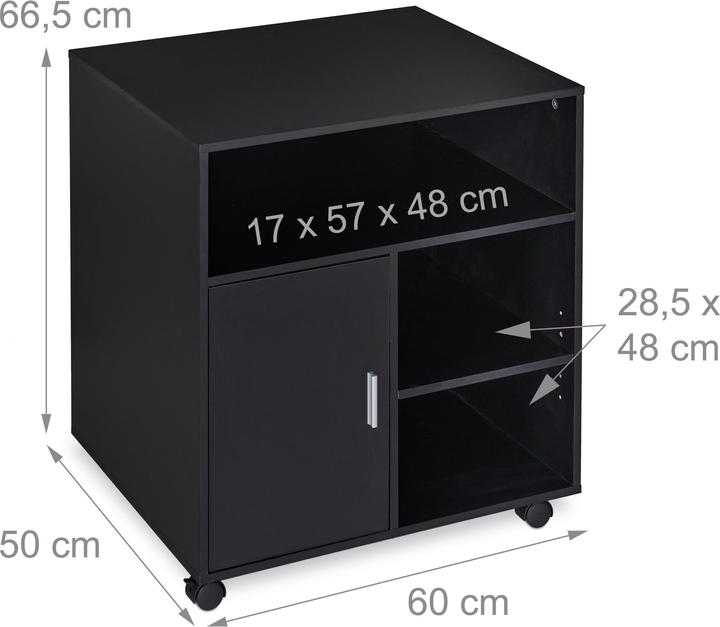 Image du produit Relaxdays Caisson-de-bureau (60 x 50 x 66.5 cm)