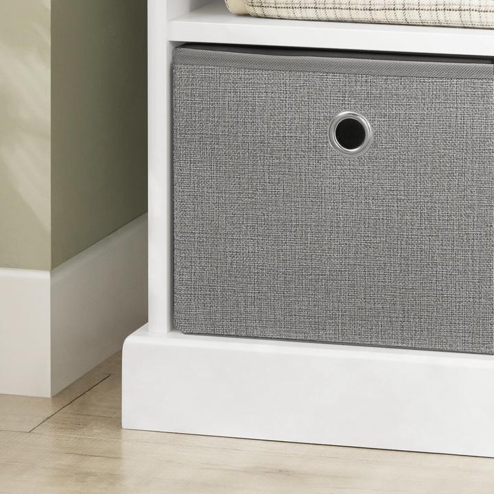 Produktbild SoBuy Sitzbank mit Körben (96 cm)