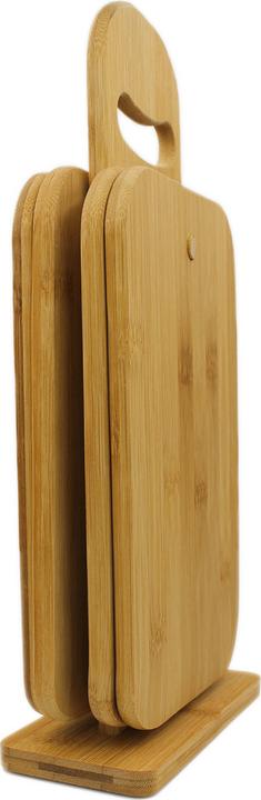 Immagine prodotto Natura Punto Supporto con 4 tavole, tutte le parti in bambù, 22 x 14 x 0,9 cm