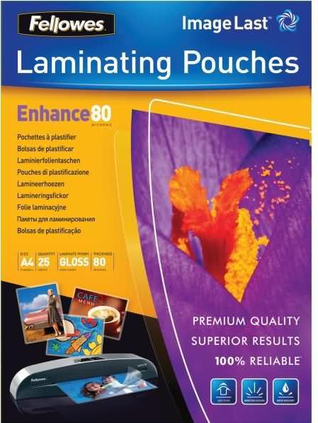 Actual product image Fellowes Enhance 80 (A4, 25 Piece, 80 µm)