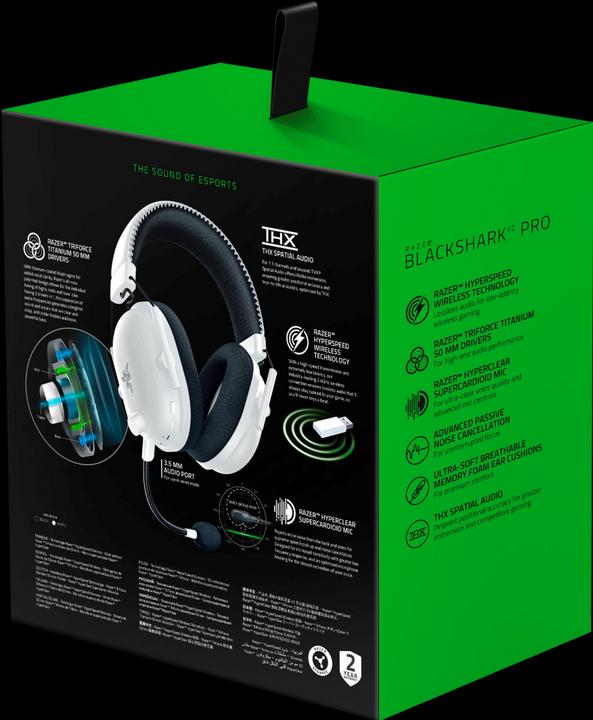 Actual product image Razer Blackshark V2 Pro (Cable, Wireless)