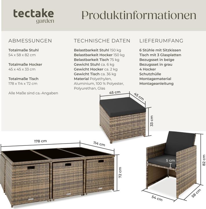 Produktbild tectake New York (178 cm)