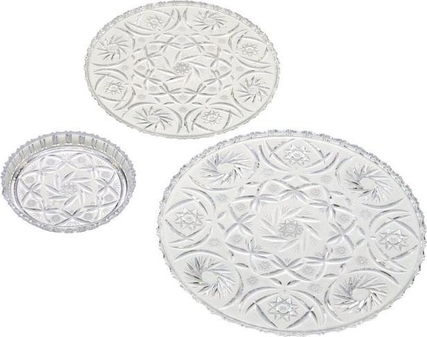 Actual product image Axentia Eva cake plate, crystal look, Ø 24 cm