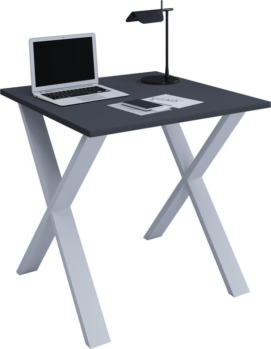Actual product image VCM Desk Computer Table Lona X Silver (80 x 80 x 76 cm)