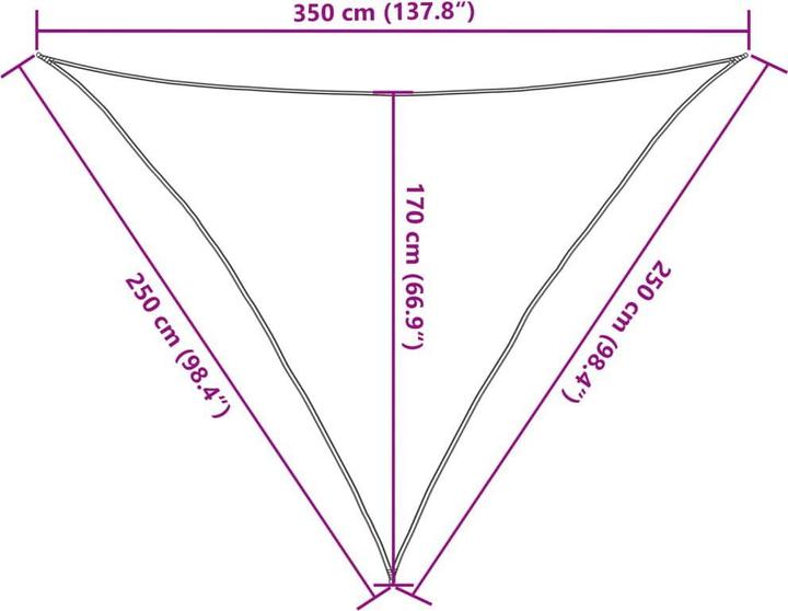 Actual product image VidaXL Awning (250 x 250 x 350 cm)