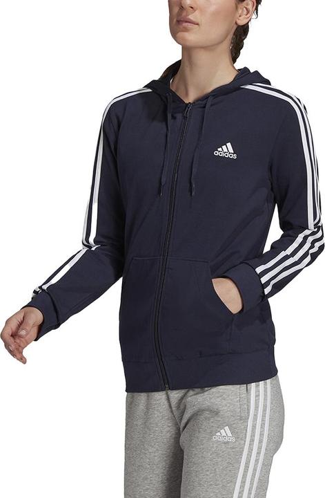 Immagine prodotto adidas Essentials Felpa con Cappuccio e Zip Intera Striscia Tripla Donna (32 D)