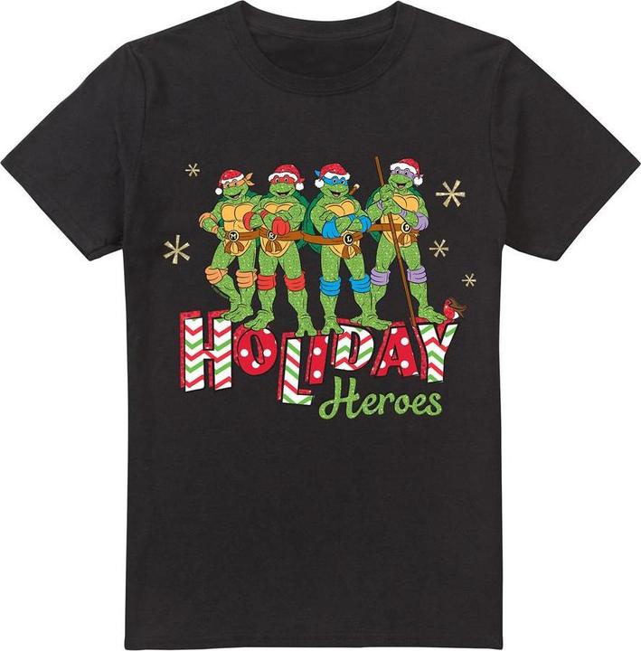 Immagine prodotto Teenage Mutant NT Holiday Heroes Maglietta Natale Uomo (S)