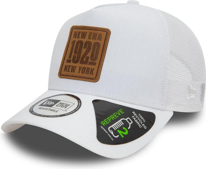 Actual product image New Era Repreve A-Frame Trucker Cap - BRAND PATCH white (One size)