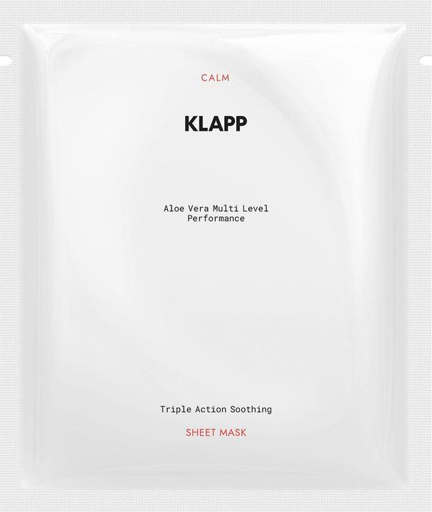 Image du produit Klapp Aloe Vera Multi Level Performance Triple Action Soothing Sheet Mask