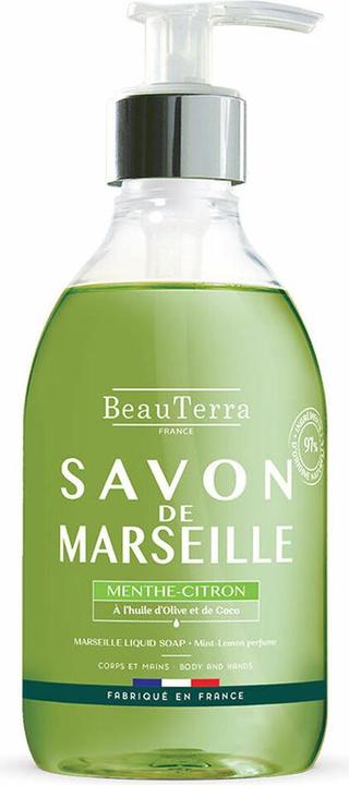 Actual product image BeauTerra Liquid soap Marseille mint-lemon liq (Liquid soap, 300 ml)