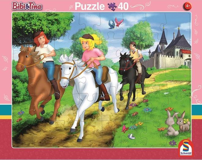 Immagine prodotto Schmidt Spiele Telaio Schmidt puzzle set di 2 24/40T Bibi + Tina (40 pezzi)