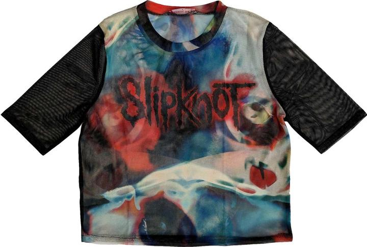Image du produit Slipknot Femmes/Ladies Face Mesh Logo Crop Top (XXS)