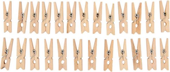 Produktbild Rico Design Klammern Rohholz 30mm lang 25 (25 x)