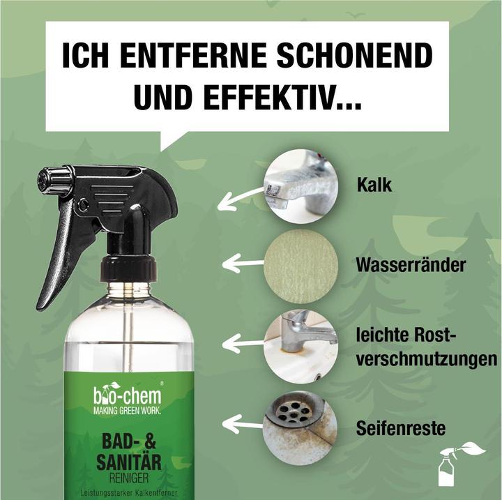 Image du produit Bio-chem Nettoyant salle de bain et sanitaires Recharge 1 l