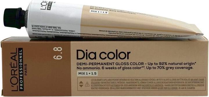 Produktbild L'Oréal Professionnel Dia Color 6.8 Dunkelblond Mokka - 60ml (6.8 Dunkelblond Mokka)