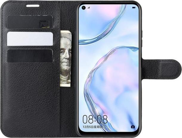 Actual product image MU Classic Litchi Leather Bookcover Series (Huawei P40 Lite)