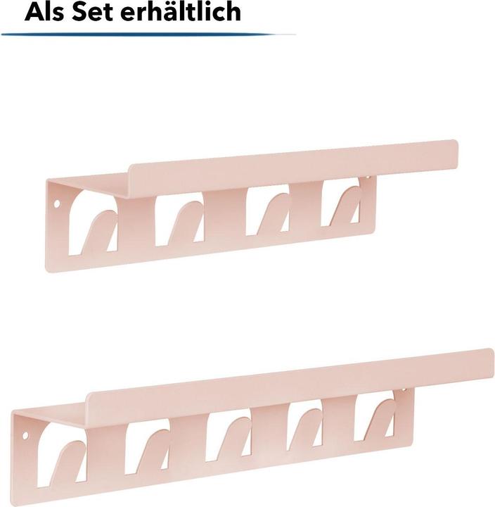 Produktbild Casa Pura Metall Wandregal mit Haken