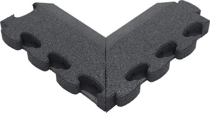 Actual product image Gum-Tech Negative corner piece Bevelled for fall protection slabs (55 x 25 cm)