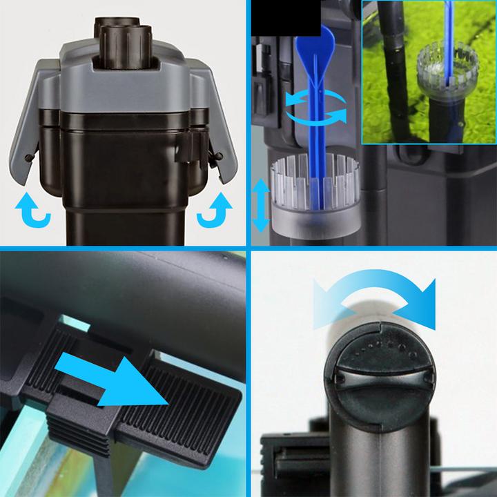 Immagine prodotto SunSun HBL-802 Filtro da appendere 500 l/h 6 W Filtro per acquari da 100 l (100 l, Acqua dolce, Acqua salata)