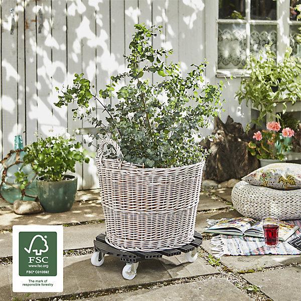 Productafbeelding Wagner System Wagner WPC plantenrol 50 cm antraciet