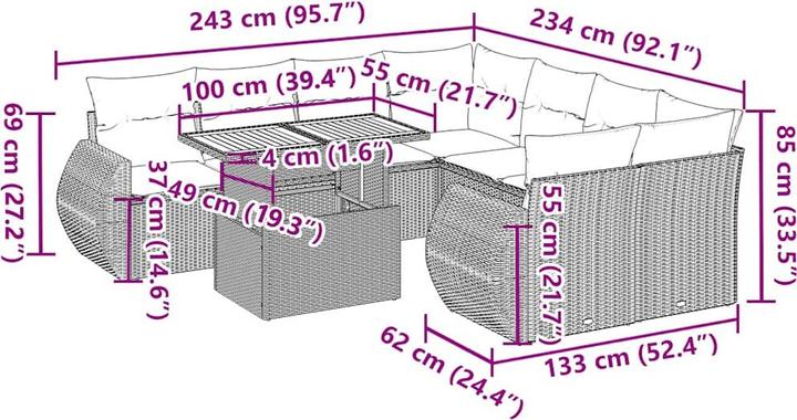 Actual product image VidaXL Wilmont