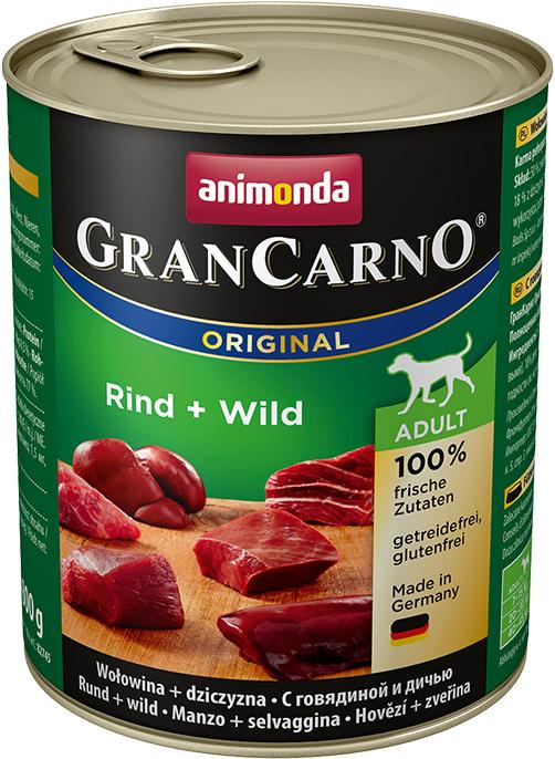 Immagine prodotto animonda GranCarno Original Adult Rind + Wild (Adulto, 1 pz., 800 g)
