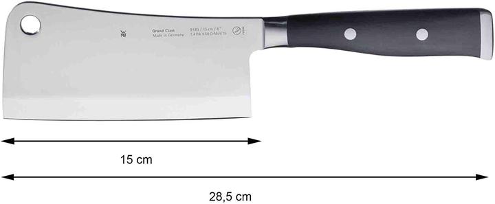 Actual product image WMF Chinese Cleaver GRAND CLASS Black/Small Patterned (15 cm)