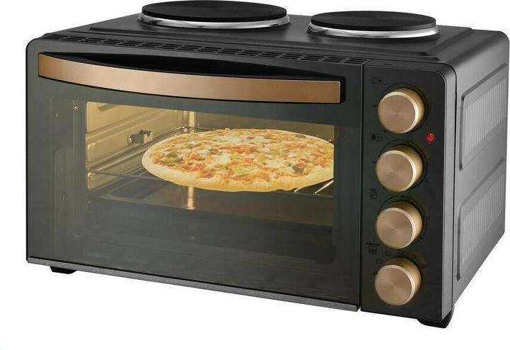 Produktbild Kalorik TKG MK 1003 Minibackofen Antihaftbeschichtung, mit Grillspiess 28l (EU-Stecker)