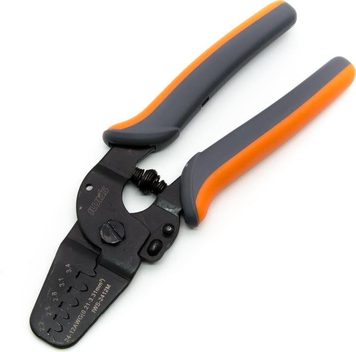 Actual product image Iwiss Crimping Pliers 2412M 0.2-3.3mm²
