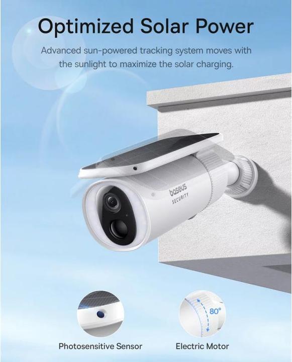 Actual product image Baseus S1 Outdoor Camera 2K (2304 x 1296 Pixels)