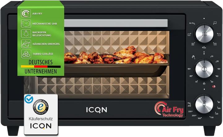 Produktbild Icqn 20L Minibackofen mit Airfry Funktion