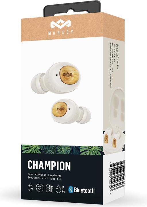 Image du produit House of Marley Écouteurs Bluetooth Champion Ear Buds Cream (8 h, Sans fil)