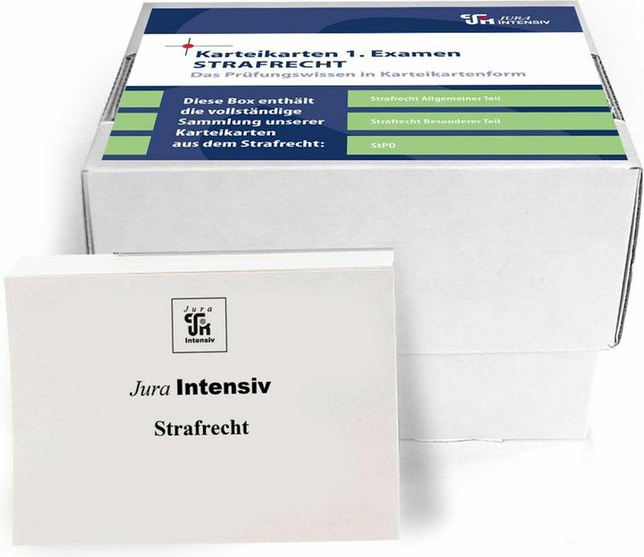 Actual product image Karteikarten 1. Examen Strafrecht - Materielles Recht (261 x)