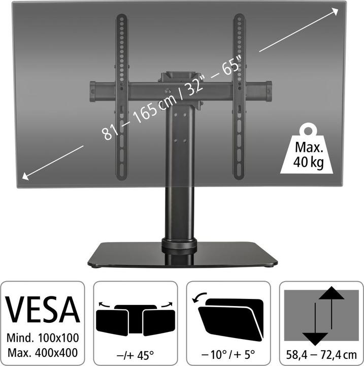 Immagine prodotto Hama Fullmotion, 32" - 65" (Universale, 65", 40 kg)