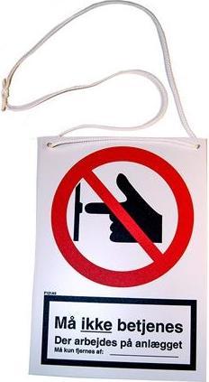 Immagine prodotto JO Safety Struttura in plastica con spessore 148x105 mm. Prova il lavoro: Må ikke betjenes. Il lavoro viene