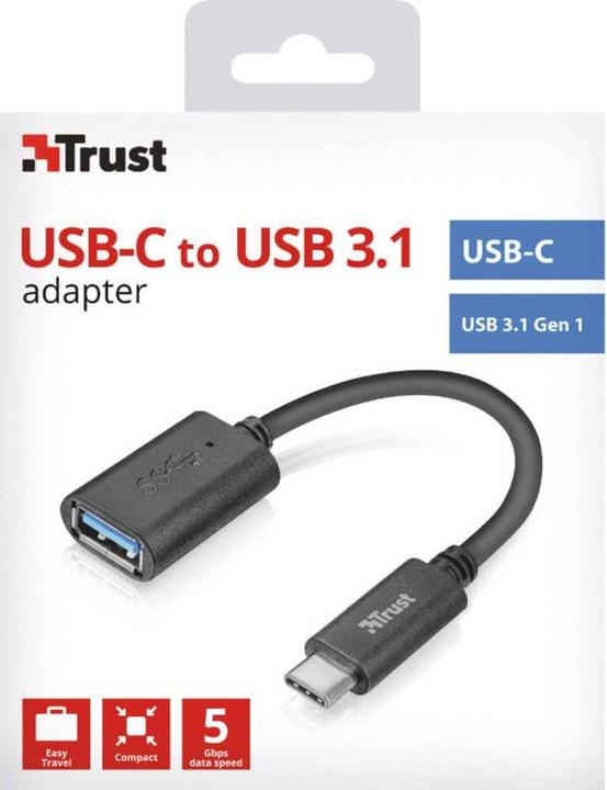 Immagine prodotto Trust Convertitore da USB-C a USB3.0 (0.09 m, USB 3.0)